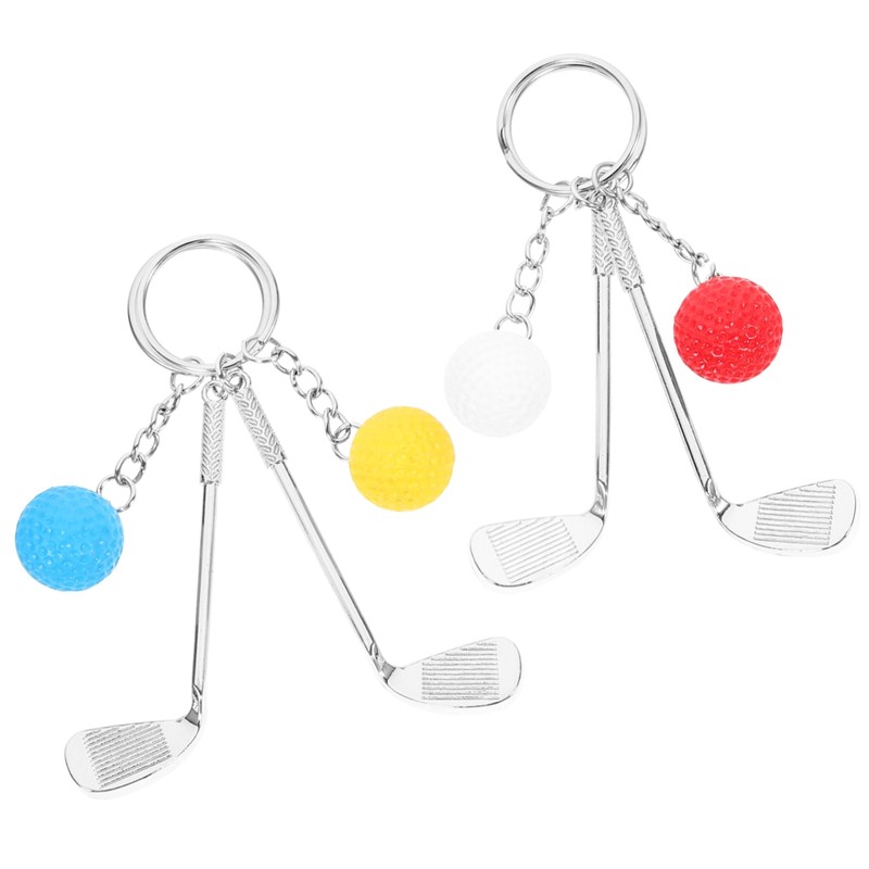 BESPORTBLE 16pcs Golfing Keychain Lightweight Sports-themed Keychains Miniature Golf Pendants