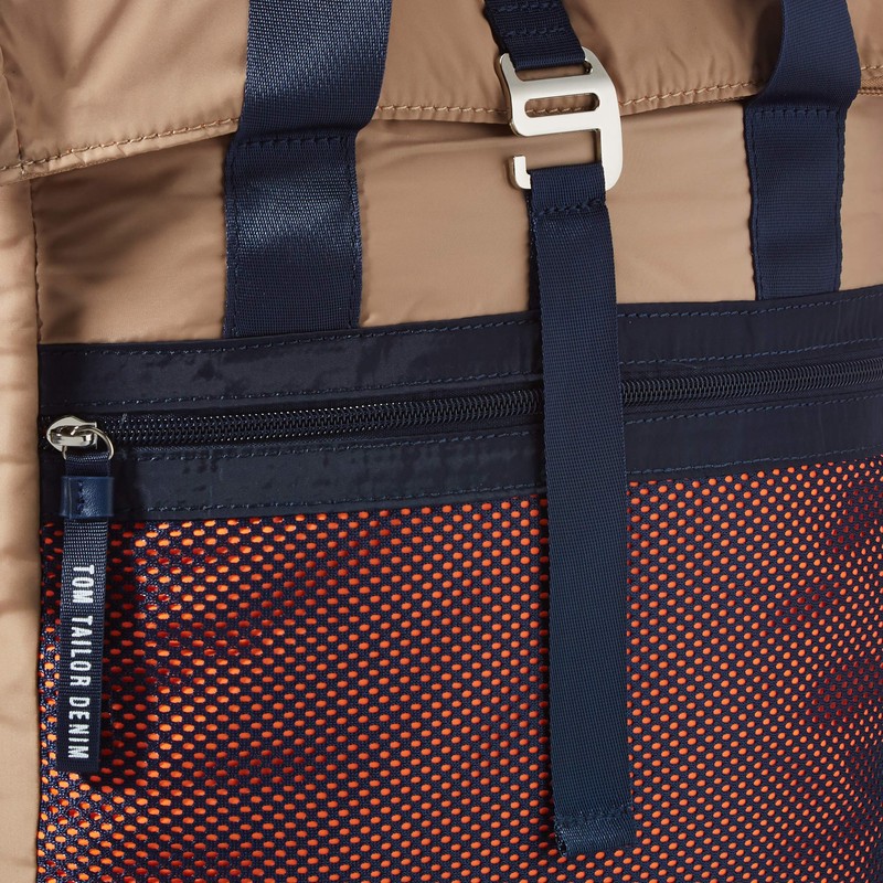 TOM TAILOR Women's Sandrine Shopper, Mixed Blue