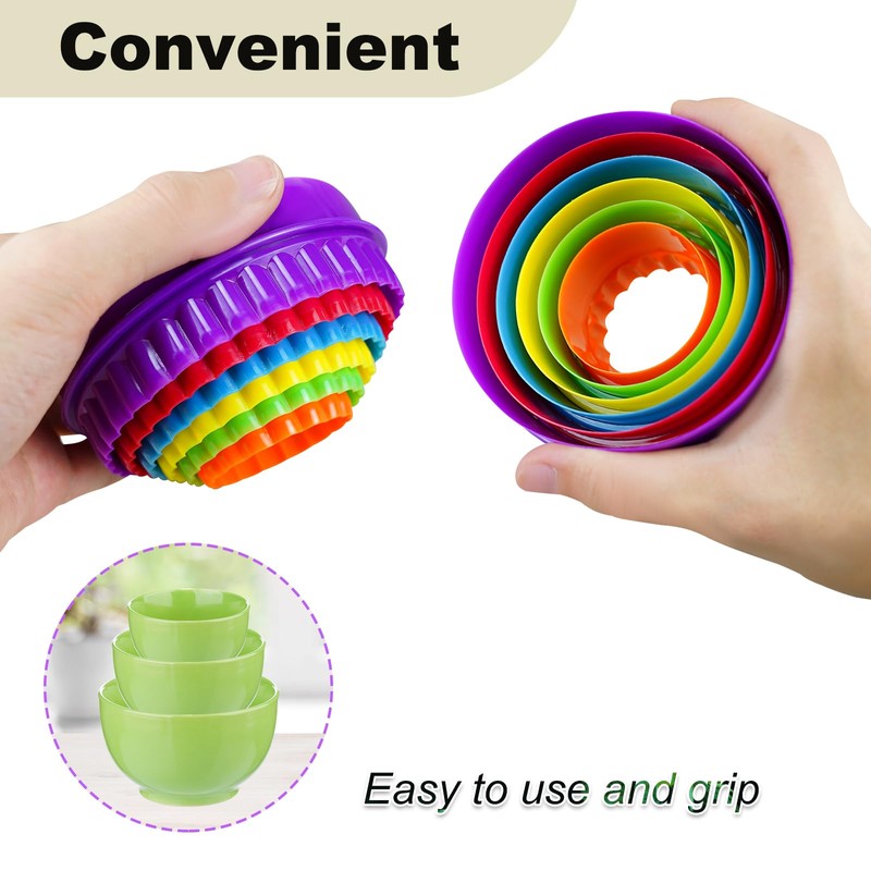 KFAREJGOAE 12 Pieces Display Stands for Pyrex Round Bowls Risers