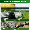 Gardentime Non-Expanding Garden Hose 100FT Flexible No Kink Water Hose,