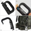 HOUSON Pack of 12 Carabiners, Molle Accessories D-shape Carabiner Plastic