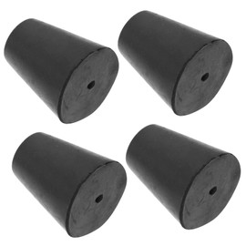 Mikinona 4pcs Rubber Speaker Pad for Amplifier and Audio Equipment Shockproof Floor Leg Protectors Easy to Install Noise Reduction Accessories