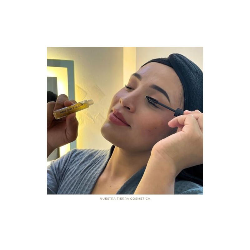 Nuestra Tierra Cosmética Suero para Cejas y Pestañas, Aumenta Longitud,