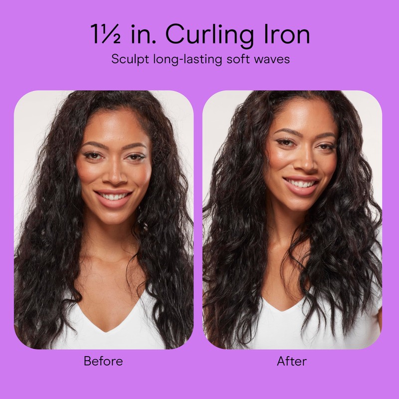 Conair Double Ceramic 1 ½-Inch Curling Iron, 1 ½-Inch Barrel