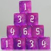10 PC D6 dice 16mm Acrylic Dice Set for RPG