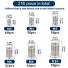 Vifmy Metric 304 Stainless Steel Rivet Nut Assortment Kit(218 Pcs),M3