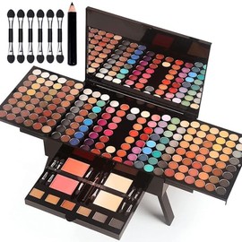 Paleta De Maquillaje Para Sombra De Ojos, combinación con sombra de ojos Colorete facial Cejas en polvo Delineador de ojos Lápiz Espejo, Kit de maquillaje todo en uno para mujer Kit completo MISS ROSE M