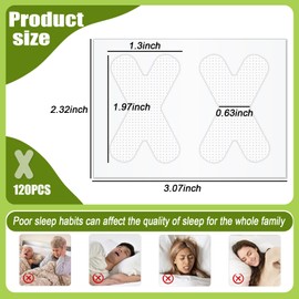 DUGEGAYL Mund Tape,120Pcs Hypoallergenes, atmungsaktives Mundklebeband mit schmerzfreier Entfernung,Komfortable Schlafhilfe für alle Altersgruppen