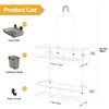 AKTECKE Shower Caddy Hanging Bathroom Organizer: Rustproof Shelf for Inside