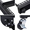AW 9U DJ Mixer Stand Adjustable Rack Mount Rolling Stage