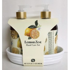 SJ Creations ~ Lemon Zest Hand Care Set with Aloe Vera 16 fl oz Each
