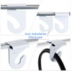 Hotop 60 Pairs Drop Ceiling Hooks for Hanging Ceiling Tile
