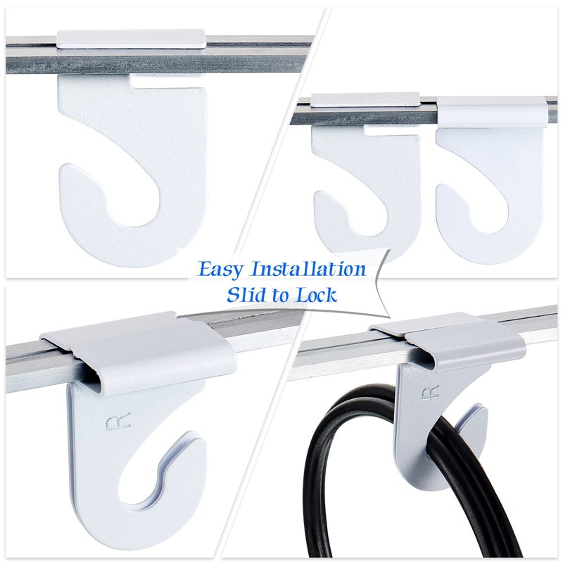 Hotop 60 Pairs Drop Ceiling Hooks for Hanging Ceiling Tile