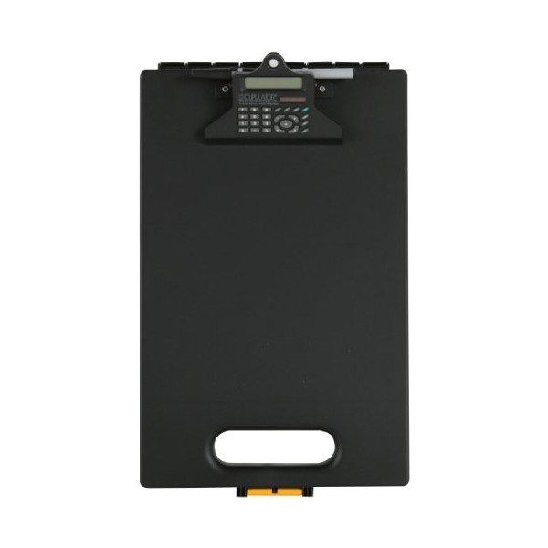 Dexas Clipcase Calculator Storage Clipboard, Black