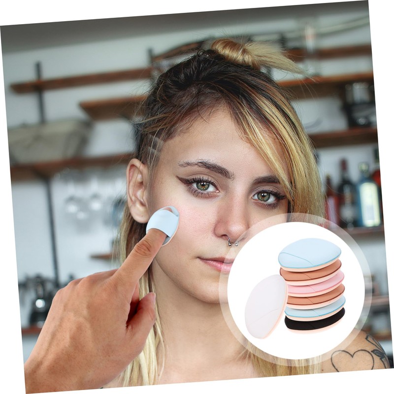 Healeved Sets Face Fluffy Triangle Powder Puff Finger Puff Mini