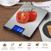Digital Food Scale 15kg/33lb Rechargeable Digital Kitchen Scale with LCD