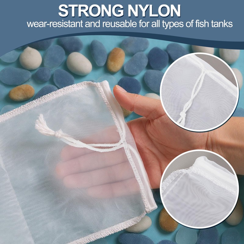 Threlaco 10 Pcs 6.5 x 10 Inch Aquarium Filter Media