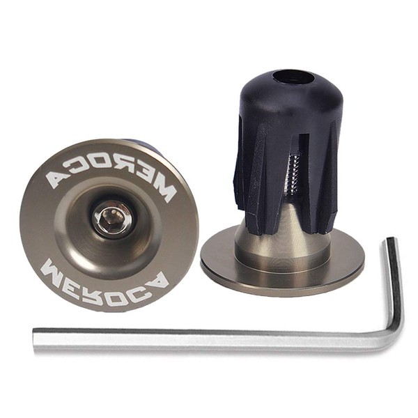 popluxy Bar End Cap Bicycle Bar End Plug Anti-Slip Aluminum