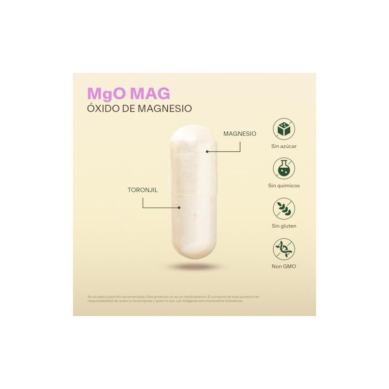 Óxido de Magnesio Suplemento Alimenticio VITAL BOTANICS