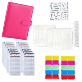 Cost Budget Binder, Label Stickers and Rule, 30 Pieces A6 Budget Binders for Budgeting