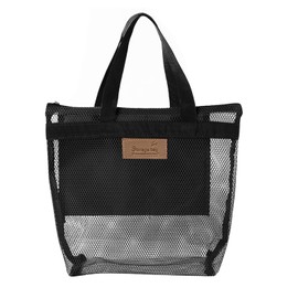 Mesh Bag Sand Toy with Zip, Mesh Bag Sand Toy Bag, Foldable Beach Bag Net, Portable Mesh Bag Sand Toy, Net Beach Bag for Beach, Travel, Shopping, Picnic