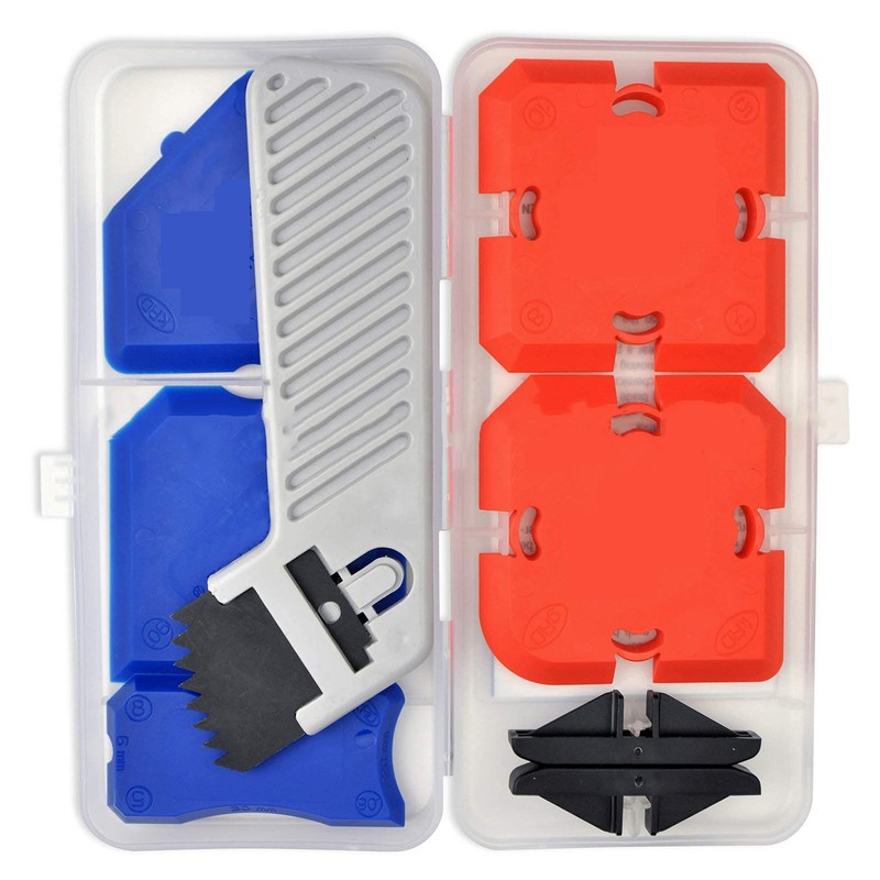 Caulking Tool Kit Plastic Grouting Scraper Sealant Finishing Knife Putty