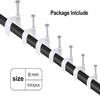 100PCS Round Cable Clips, 6MM Electrical Cable Wall Clip Cable