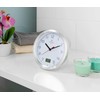 St. Leonhard Radio Wall Clock: Bathroom Radio Wall Clock with