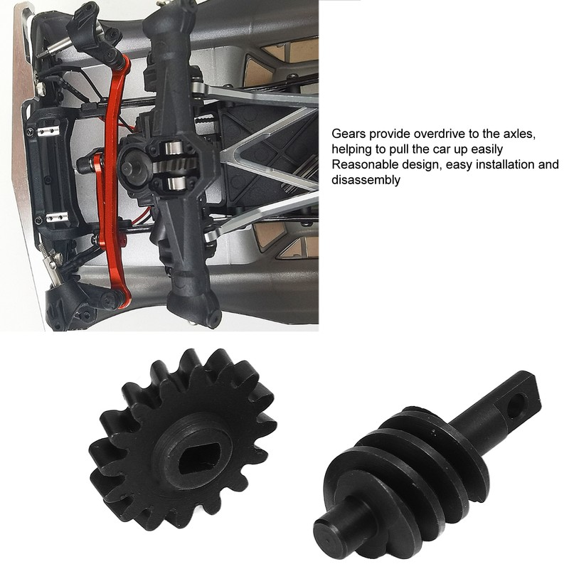 RC Hardened Steel Differential Gears Set 16T Replacement Differential Gear