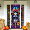 Dia de los Muertos Cubierta de puerta decoración de fondo