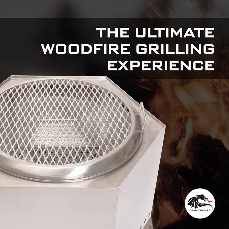 Dragonfire 18.5 Inch Stainless Steel Round Grill Grate for fire