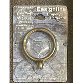 Cassidy Designline 1999 NEW Eyelet Iron Rings 2"  DRAPERY Hardware Hangers Bronze Medallion Color