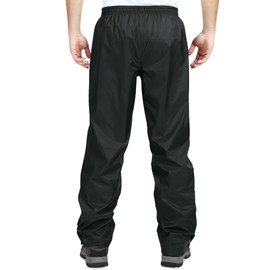 33,000ft 33,000ft Men's Rain Pants, Waterproof Rain Over Pants, Windproof Outdoor Pants for Hiking, Fishing Black