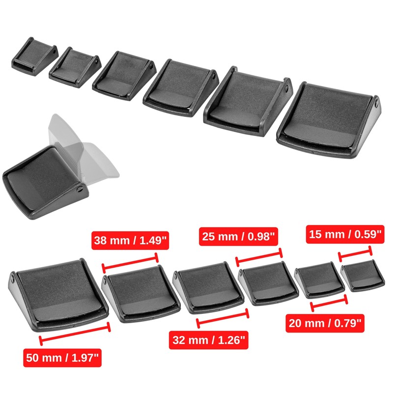 Your Day Mate Hard Plastic Webbing Buckle Clamp Lock Buckles