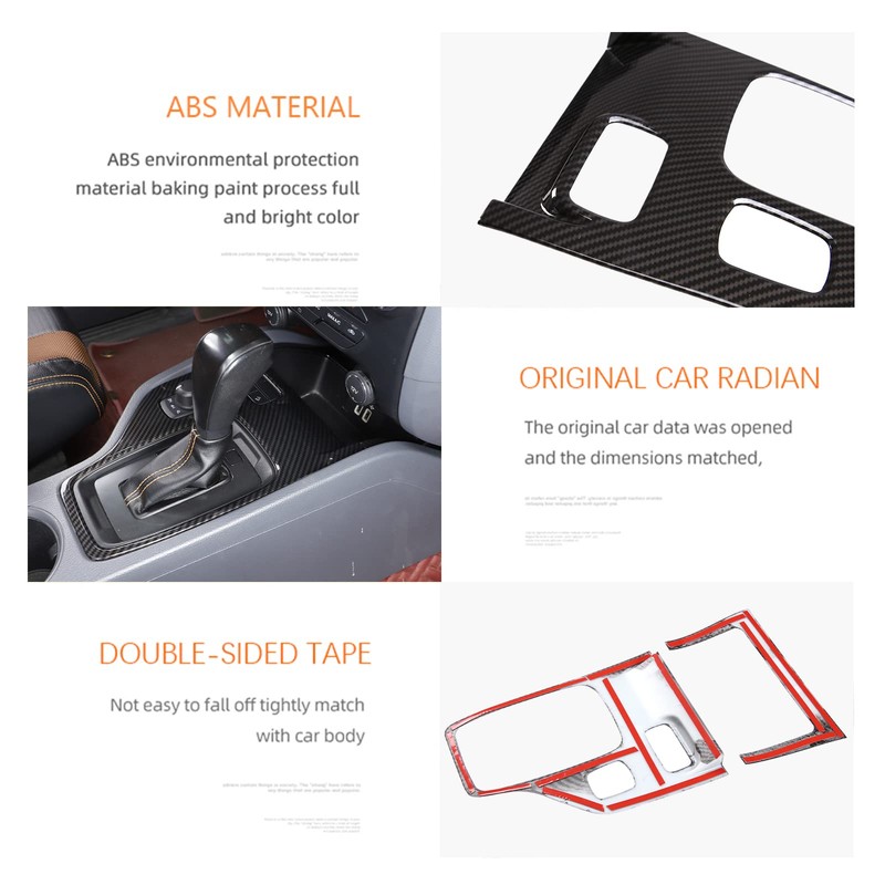 DIYUCAR ABS Plastic Car Interior Center Console Gear Shift Panel