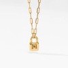 OAK & LUNA - Perosnalized Initial Lock Necklace with Diamond