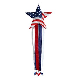 Briarwood Lane American Star Sculpted Windsock Patriotic Fourth of July