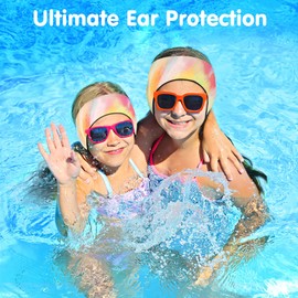 HeySplash Swimming Headband Children, Ear Protection, Swimming Children, Neoprene Headband with High Elasticity, Velcro Fastening, Swimming Headbands, Children, Waterproof, Swimming, Bathing, M