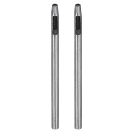 sourcing map 2pcs Hollow Punch for Leather 3mm Round Hole Punch Tool for Belt Puncher Carbon Steel Single Punch for Watch Belt Cut Leather Craft Rubber Paper Fabric Plastic Soft Material