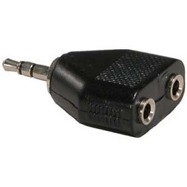ACCL 3.5mm Stereo Plug to Dual 3.5mm Stereo Jack Adapter, 10 Pack
