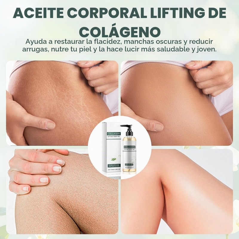 Aceite Corporal Elixir con Colágeno, Aceite Corporal Hidratante Reafirmante