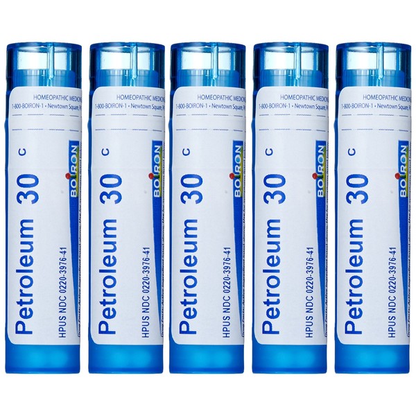 Boiron Petroleum 30C (Pack of 5), Homeopathic Medicine for Chapped Skin