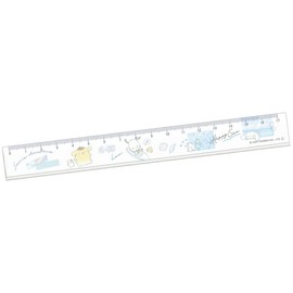 Sanrio Characters Ruler Slim 6.7 inches (17 cm) Ruler / HAPPY SEA Sanrio