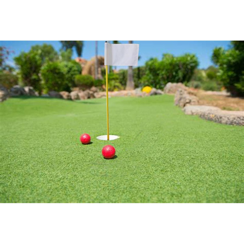 Crestgolf 3Sets Backyard Practice Golf Hole Pole Cup Flag Sticks,