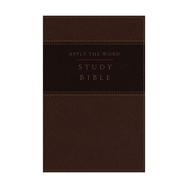 NKJV, Apply the Word Study Bible, Large Print, Leathersoft, Brown,
