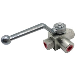 Hydraulic High Pressure Shut-Off Ball Valve 3 Way 1/4 Inch NPT 7250 PSI KHB Hydraulic Valve