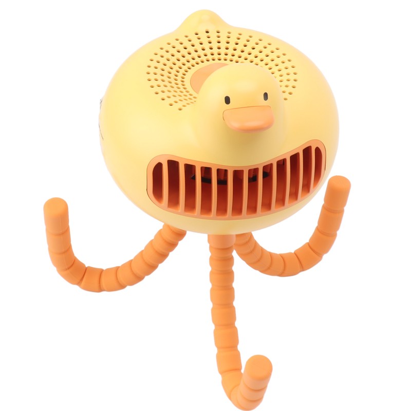 Portable Stroller Fan Low Noise Duck Shape Cute 2 Power