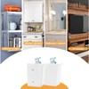 4 Pcs Cabinet Suspension Fittings Hangers, Hanging Bracket Wall Mounting,
