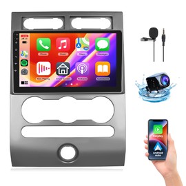 2G+64G Car Radio for Ford Expedition 2007-2014（Manual A/C, Rimoody Android 13 Car Stereo Wireless Carplay Android Auto Mirror Link GPS WiFi 9 Inch Touch Screen Bluetooth/FM/RDS/EQ Backup Camera