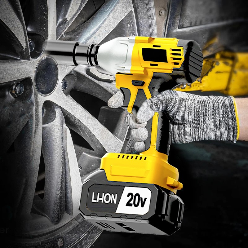 20V 3 in 1 Cordless Drill Impact Wrench Set Brushless